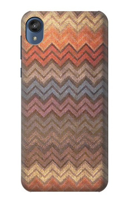 S3752 Motif de tissu en zigzag imprimé graphique Etui Coque Housse pour Motorola Moto E6, Moto E (6th Gen)
