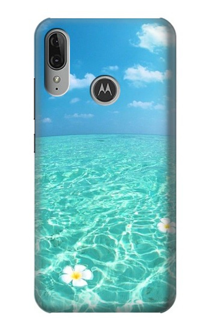 S3720 Summer Ocean Beach Etui Coque Housse pour Motorola Moto E6 Plus, Moto E6s