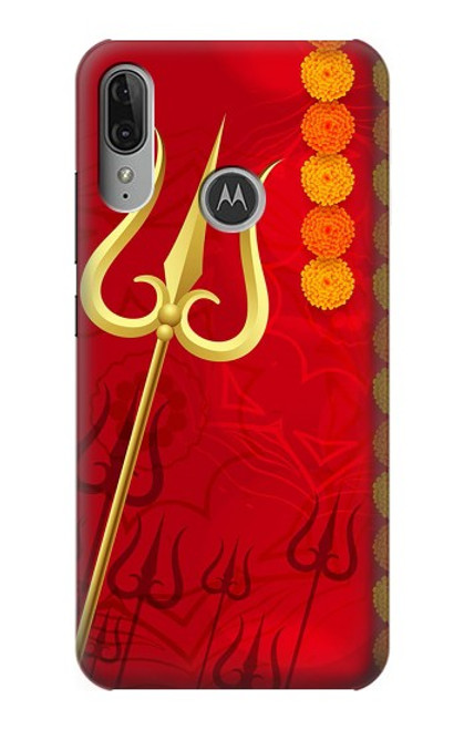 S3788 Shiv Trishul Etui Coque Housse pour Motorola Moto E6 Plus, Moto E6s