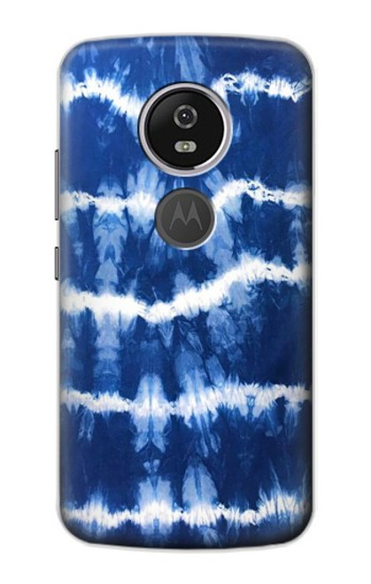 S3671 Tie Dye bleu Etui Coque Housse pour Motorola Moto E5 Plus