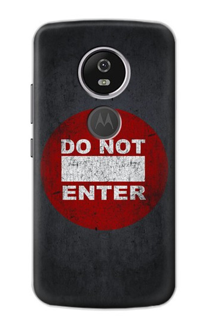 S3683 Ne pas entrer Etui Coque Housse pour Motorola Moto E5 Plus