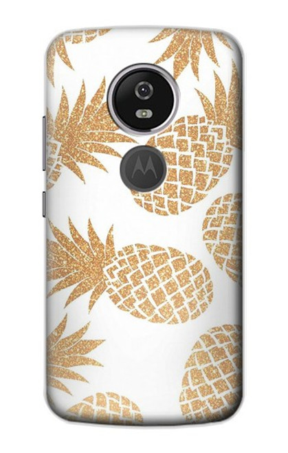 S3718 Ananas sans soudure Etui Coque Housse pour Motorola Moto E5 Plus