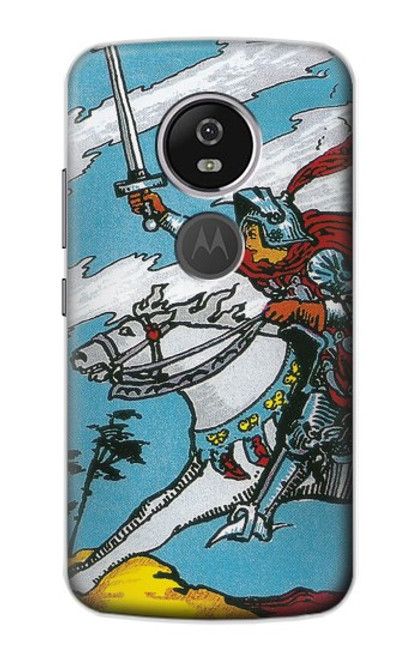 S3731 Carte de tarot chevalier des épées Etui Coque Housse pour Motorola Moto E5 Plus