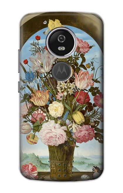 S3749 Vase de fleurs Etui Coque Housse pour Motorola Moto G6 Play, Moto G6 Forge, Moto E5