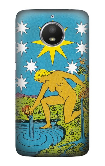 S3744 Carte de tarot l'étoile Etui Coque Housse pour Motorola Moto E4 Plus