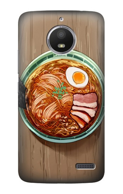 S3756 Nouilles ramen Etui Coque Housse pour Motorola Moto E4