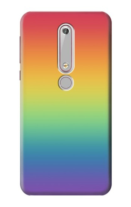 S3698 Drapeau de fierté LGBT Etui Coque Housse pour Nokia 6.1, Nokia 6 2018