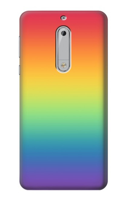 S3698 Drapeau de fierté LGBT Etui Coque Housse pour Nokia 5
