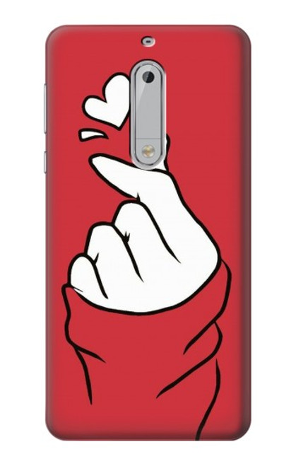 S3701 Mini signe d'amour de coeur Etui Coque Housse pour Nokia 5