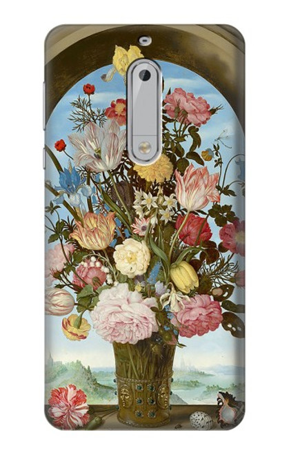 S3749 Vase de fleurs Etui Coque Housse pour Nokia 5
