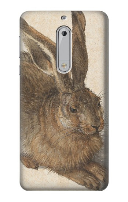 S3781 Albrecht Durer Young Hare Etui Coque Housse pour Nokia 5