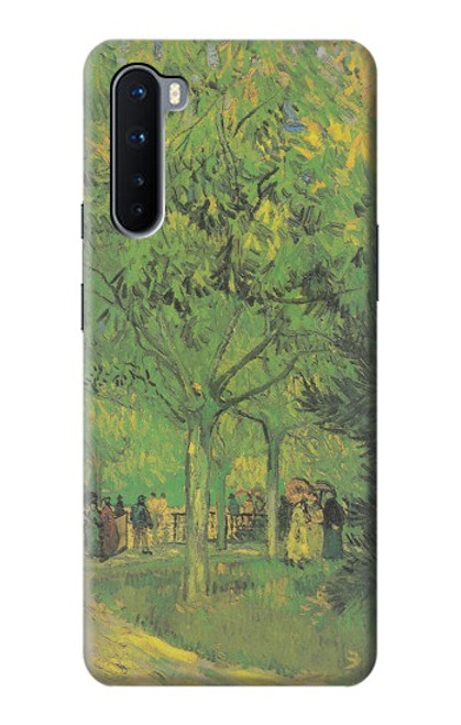 S3748 Van Gogh une ruelle dans un jardin public Etui Coque Housse pour OnePlus Nord