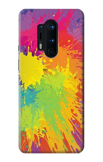 S3675 Tâche de couleur Etui Coque Housse pour OnePlus 8 Pro