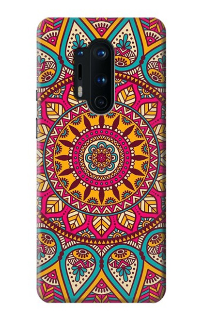 S3694 Modèle d'art hippie Etui Coque Housse pour OnePlus 8 Pro