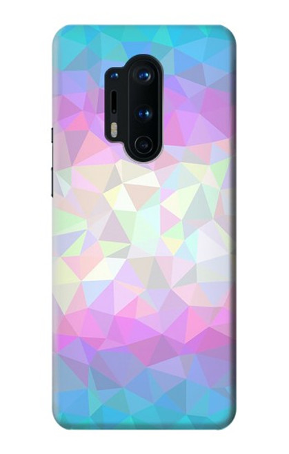 S3747 Polygone de drapeau trans Etui Coque Housse pour OnePlus 8 Pro