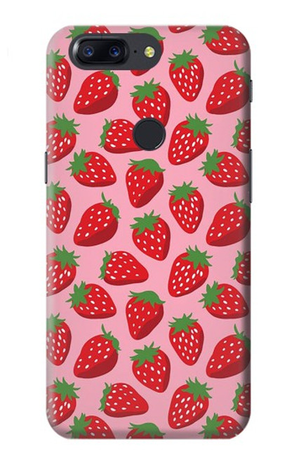 S3719 Modèle de fraise Etui Coque Housse pour OnePlus 5T