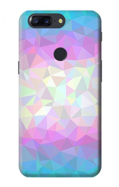 S3747 Polygone de drapeau trans Etui Coque Housse pour OnePlus 5T