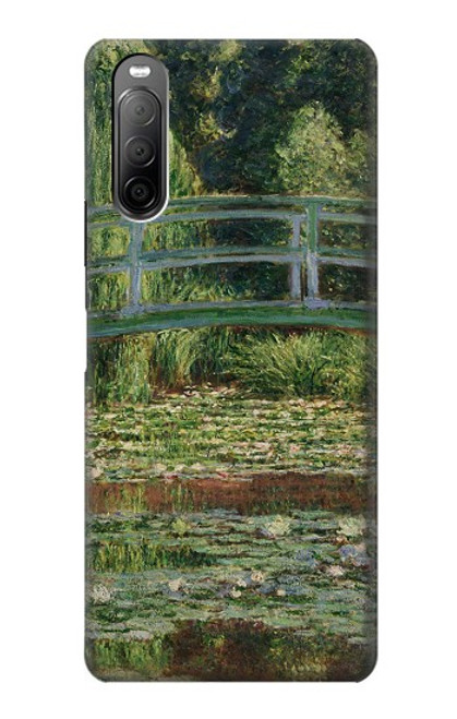 S3674 Claude Monet La passerelle japonaise et la piscine de nénuphars Etui Coque Housse pour Sony Xperia 10 II