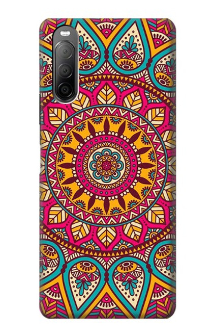 S3694 Modèle d'art hippie Etui Coque Housse pour Sony Xperia 10 II