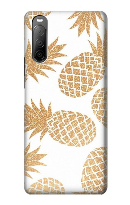 S3718 Ananas sans soudure Etui Coque Housse pour Sony Xperia 10 II