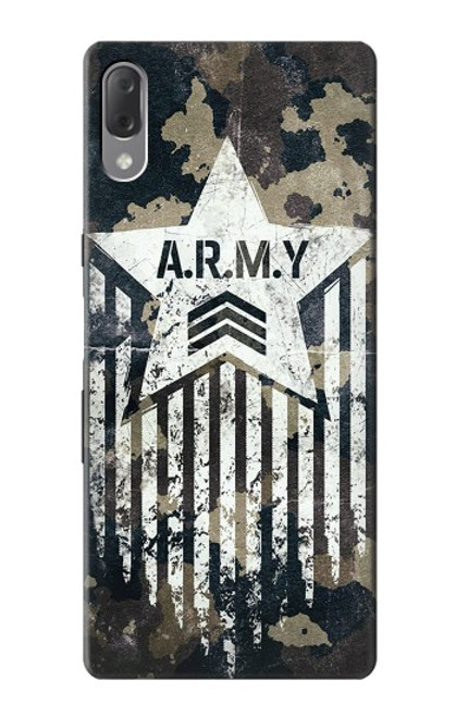 S3666 Camouflage de l'armée Etui Coque Housse pour Sony Xperia L3