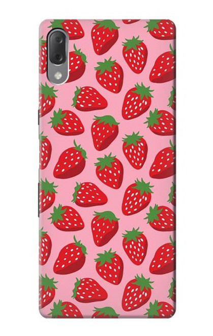S3719 Modèle de fraise Etui Coque Housse pour Sony Xperia L3