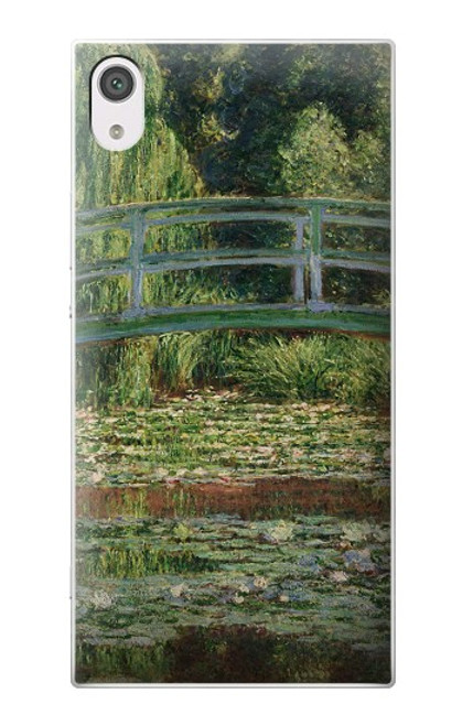 S3674 Claude Monet La passerelle japonaise et la piscine de nénuphars Etui Coque Housse pour Sony Xperia XA1