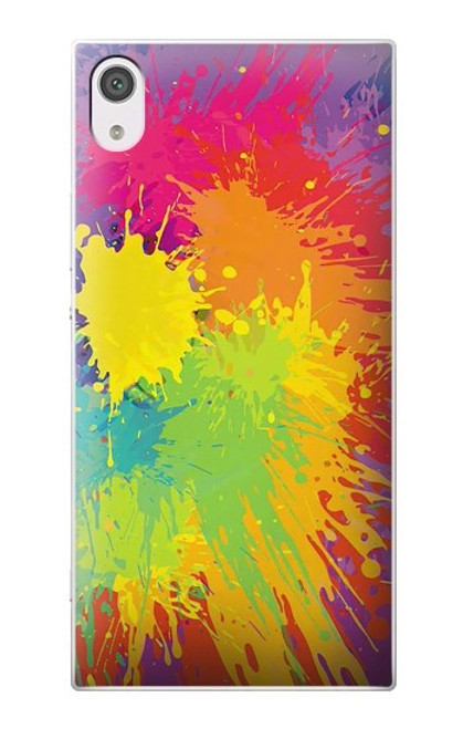 S3675 Tâche de couleur Etui Coque Housse pour Sony Xperia XA1