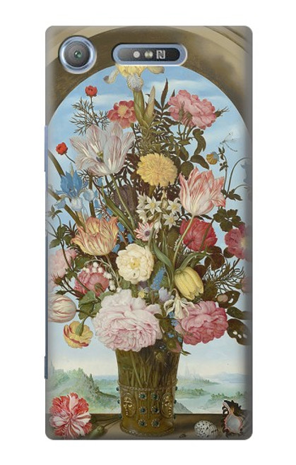 S3749 Vase de fleurs Etui Coque Housse pour Sony Xperia XZ1