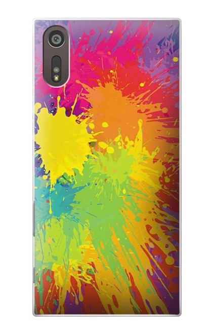 S3675 Tâche de couleur Etui Coque Housse pour Sony Xperia XZ