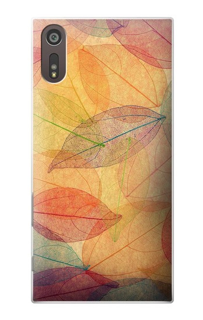 S3686 Automne Feuille Automne Etui Coque Housse pour Sony Xperia XZ