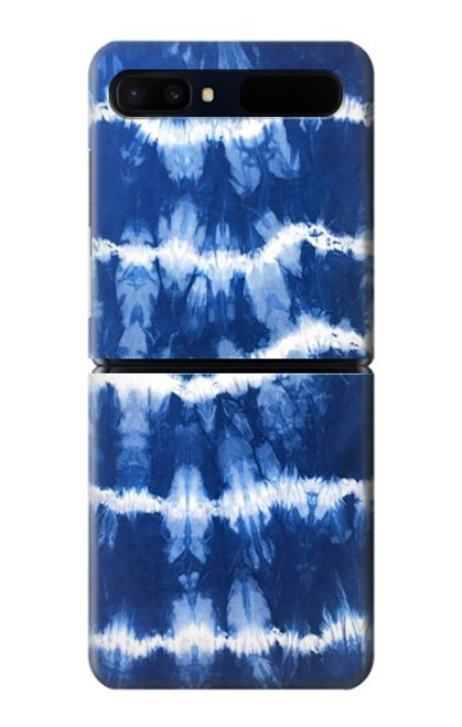 S3671 Tie Dye bleu Etui Coque Housse pour Samsung Galaxy Z Flip 5G