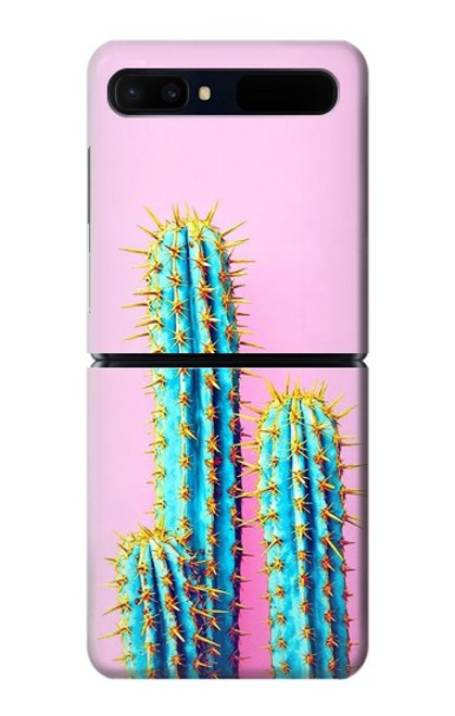 S3673 Cactus Etui Coque Housse pour Samsung Galaxy Z Flip 5G