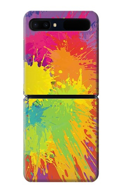 S3675 Tâche de couleur Etui Coque Housse pour Samsung Galaxy Z Flip 5G