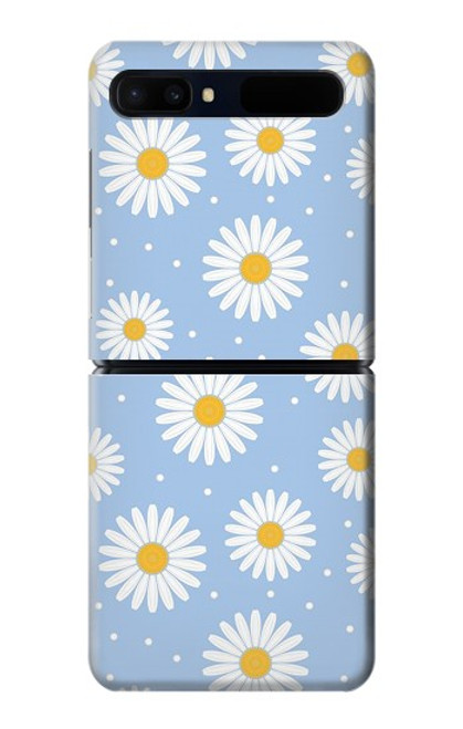 S3681 Motif de fleurs de marguerite Etui Coque Housse pour Samsung Galaxy Z Flip 5G