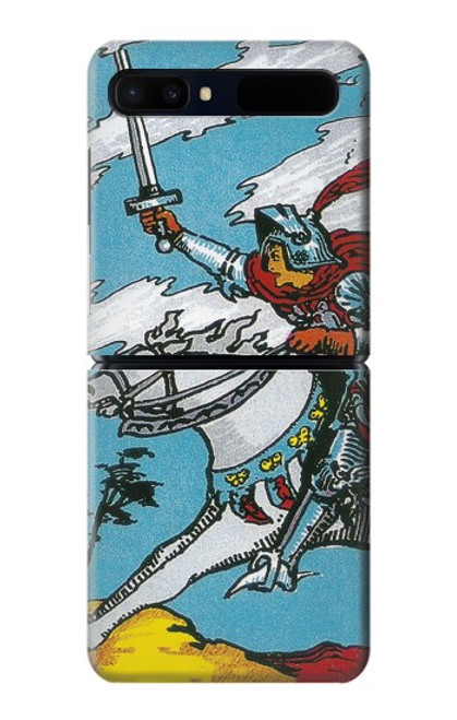 S3731 Carte de tarot chevalier des épées Etui Coque Housse pour Samsung Galaxy Z Flip 5G