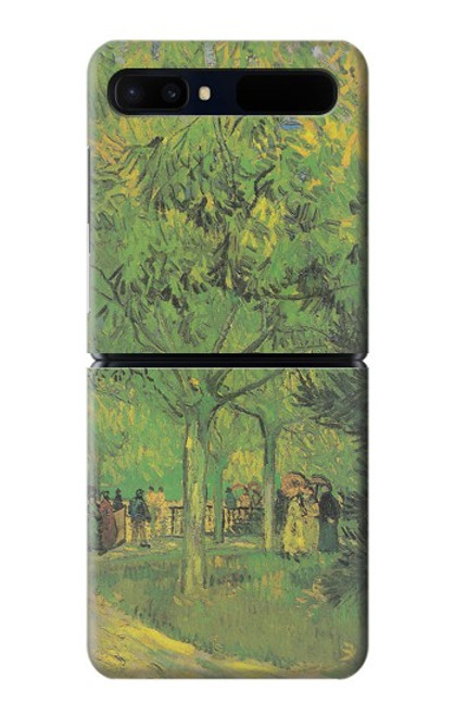 S3748 Van Gogh une ruelle dans un jardin public Etui Coque Housse pour Samsung Galaxy Z Flip 5G