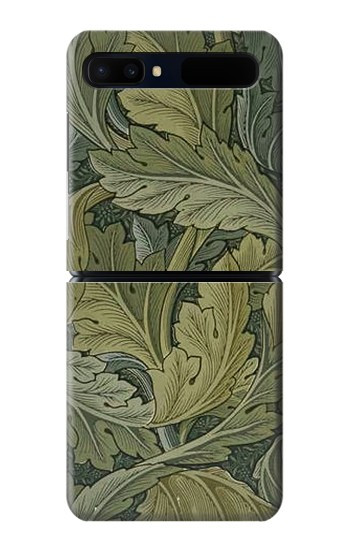 S3790 William Morris Acanthus Leaves Etui Coque Housse pour Samsung Galaxy Z Flip 5G