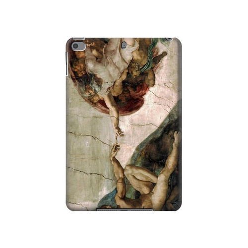 S0179 Michel-Ange Création d'Adam Etui Coque Housse pour iPad mini 4, iPad mini 5, iPad mini 5 (2019)