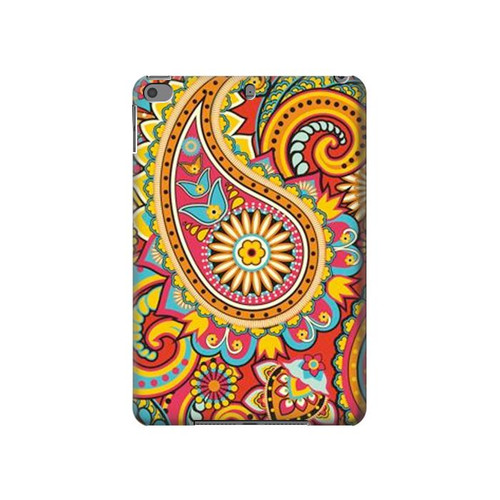 S3402 Floral Paisley Seamless Etui Coque Housse pour iPad mini 4, iPad mini 5, iPad mini 5 (2019)