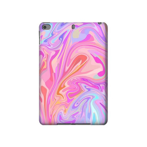 S3444 Art numérique liquide coloré Etui Coque Housse pour iPad mini 4, iPad mini 5, iPad mini 5 (2019)