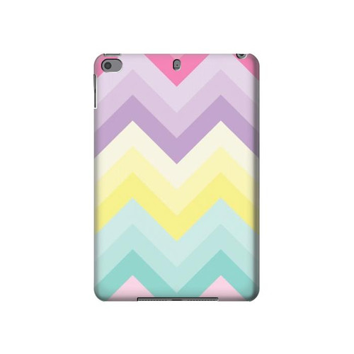 S3514 Arc en ciel Zigzag Etui Coque Housse pour iPad mini 4, iPad mini 5, iPad mini 5 (2019)