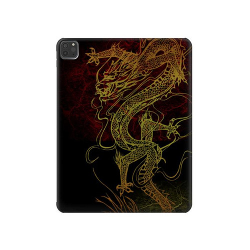 S0354 Dragon chinois Etui Coque Housse pour iPad Pro 11 (2021,2020,2018, 3rd, 2nd, 1st)