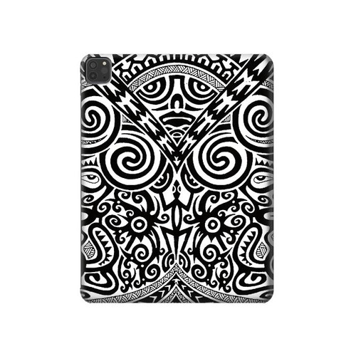 S1655 Tatouage maori Etui Coque Housse pour iPad Pro 11 (2021,2020,2018, 3rd, 2nd, 1st)