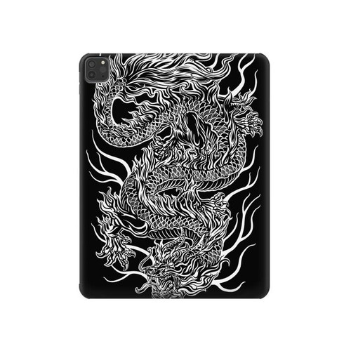 S1943 dragon Tatouage Etui Coque Housse pour iPad Pro 11 (2021,2020,2018, 3rd, 2nd, 1st)