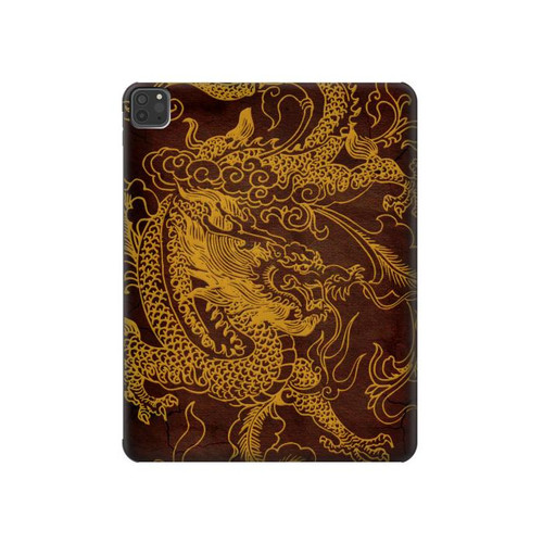 S2911 Dragon chinois Etui Coque Housse pour iPad Pro 11 (2021,2020,2018, 3rd, 2nd, 1st)