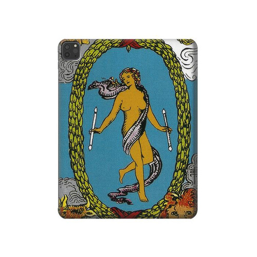 S3746 Carte de tarot le monde Etui Coque Housse pour iPad Pro 11 (2021,2020,2018, 3rd, 2nd, 1st)