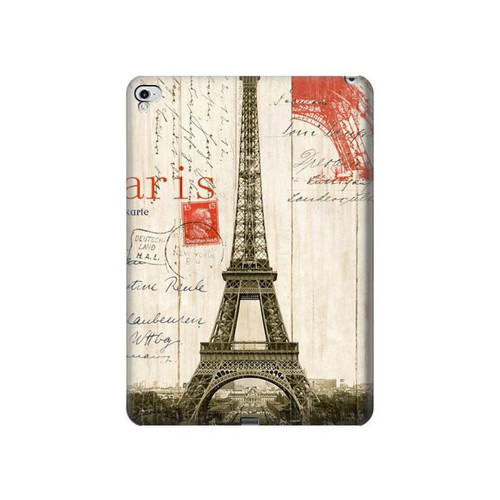 S2108 Tour Eiffel de Paris Carte postale Etui Coque Housse pour iPad Pro 12.9 (2015,2017)