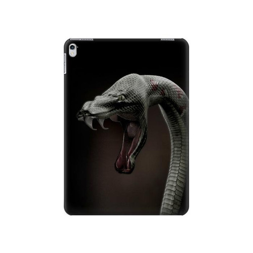 S1597 Noir Mamba Serpent Etui Coque Housse pour iPad 9.7 (2017,2018), iPad 6, iPad 5