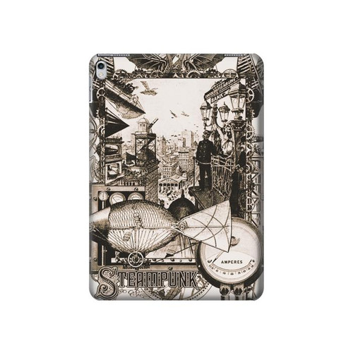 S1681 Dessin steampunk Etui Coque Housse pour iPad 9.7 (2017,2018), iPad 6, iPad 5